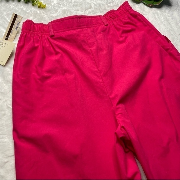Vintage Deadstock 1990 NWT Koret High Waist Straight Leg Mom Pants in Fuchsia 12 - Picture 9 of 16